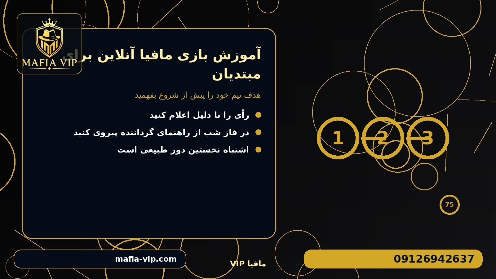 هدف تیم خود را پیش از شروع بفهمید برای آموزش بازی مافیا آنلاین برای مبتدیان