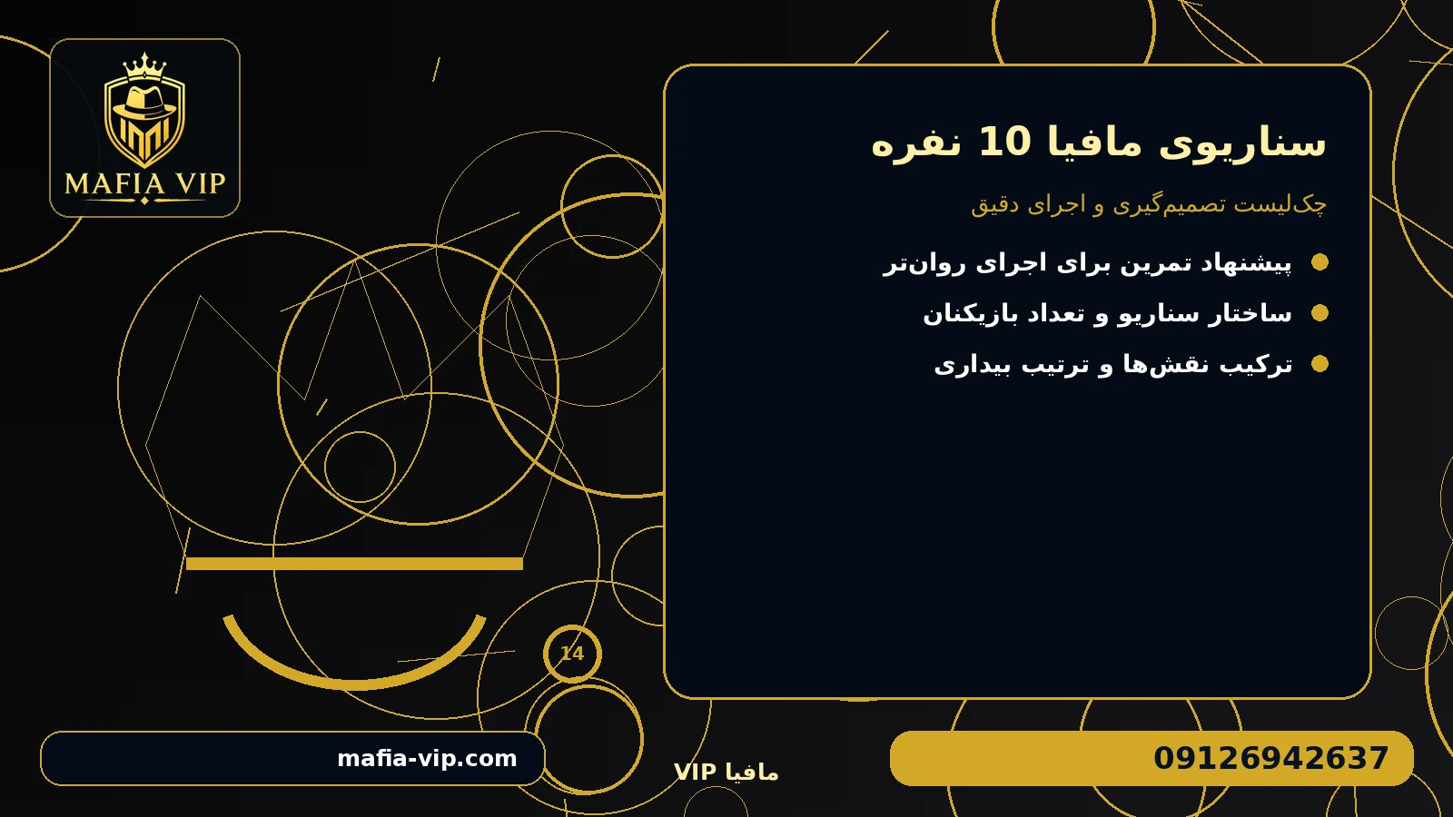 قواعدی که پیش از شروع باید اعلام شوند برای سناریوی مافیا 10 نفره
