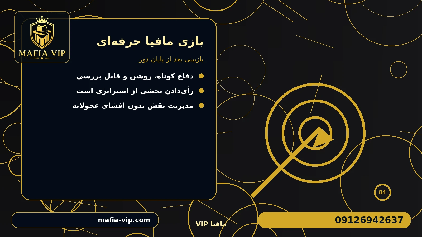 بازبینی بعد از پایان دور برای بازی مافیا حرفه ای